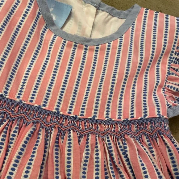 Boutique brand, Bella Bliss, red, white, & blue dress w/ ruffle sleeves.EUC.Sz5.